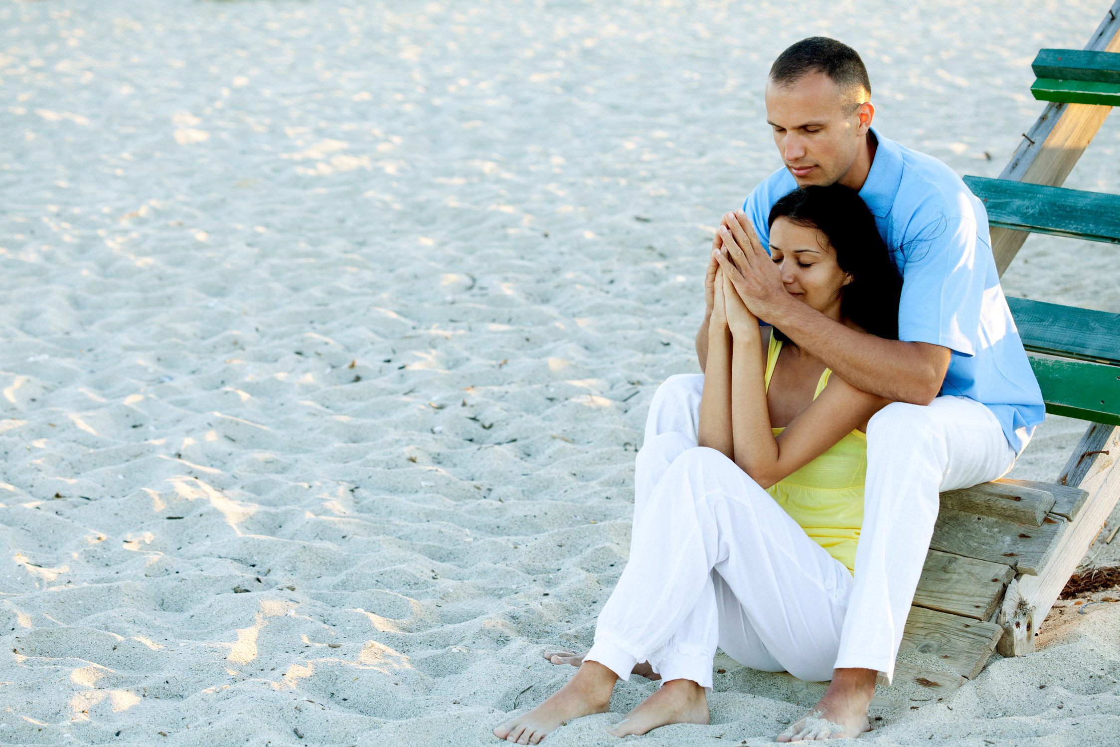 couple praying together